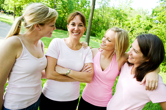 Friends supporting each other