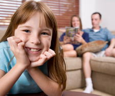 girl smiling
