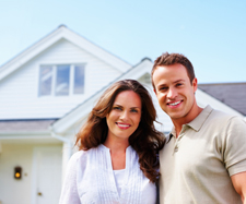 couple and home