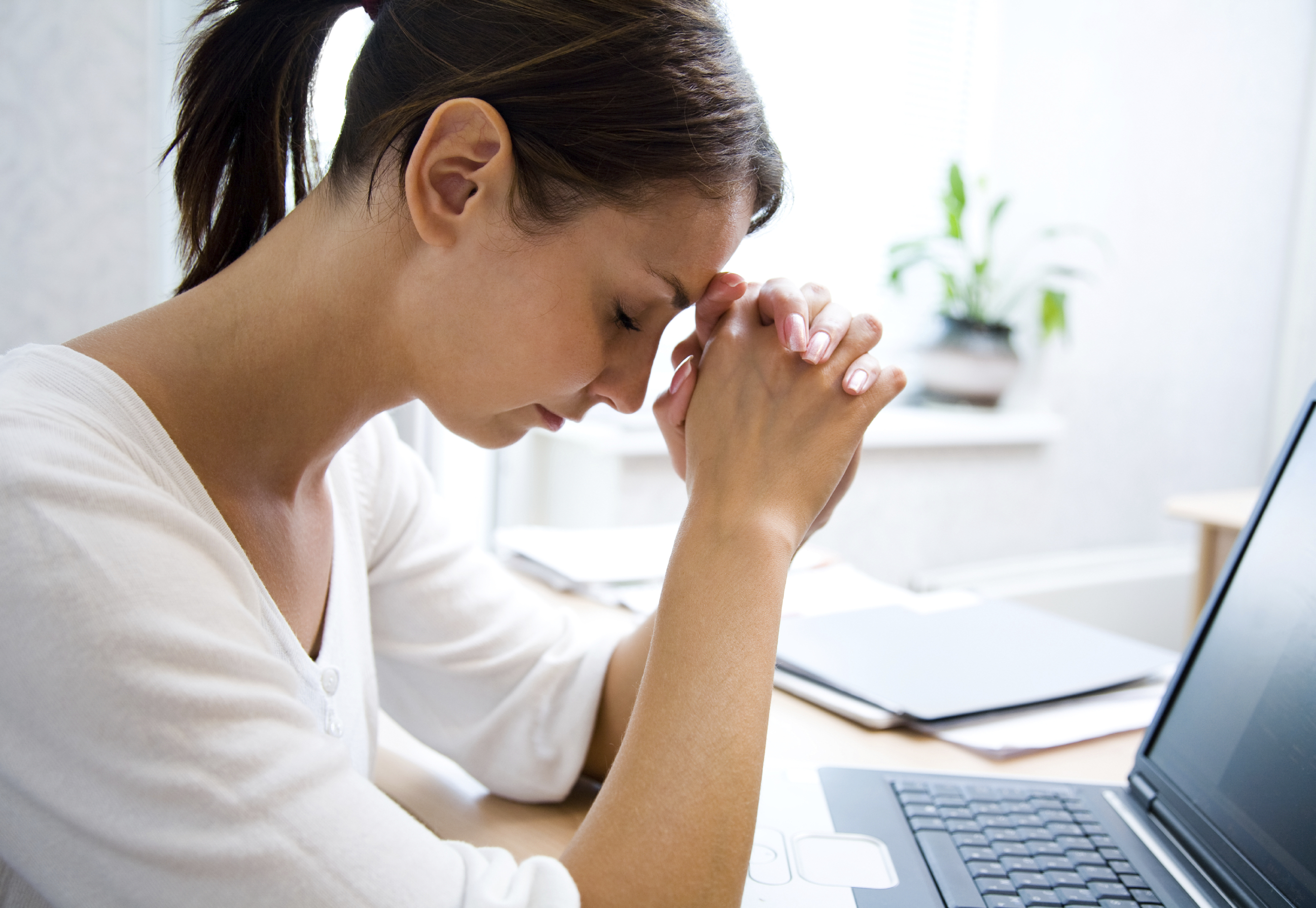 stressed woman