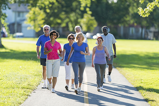 A group of people participating in a fundraising event to benefit mental illness