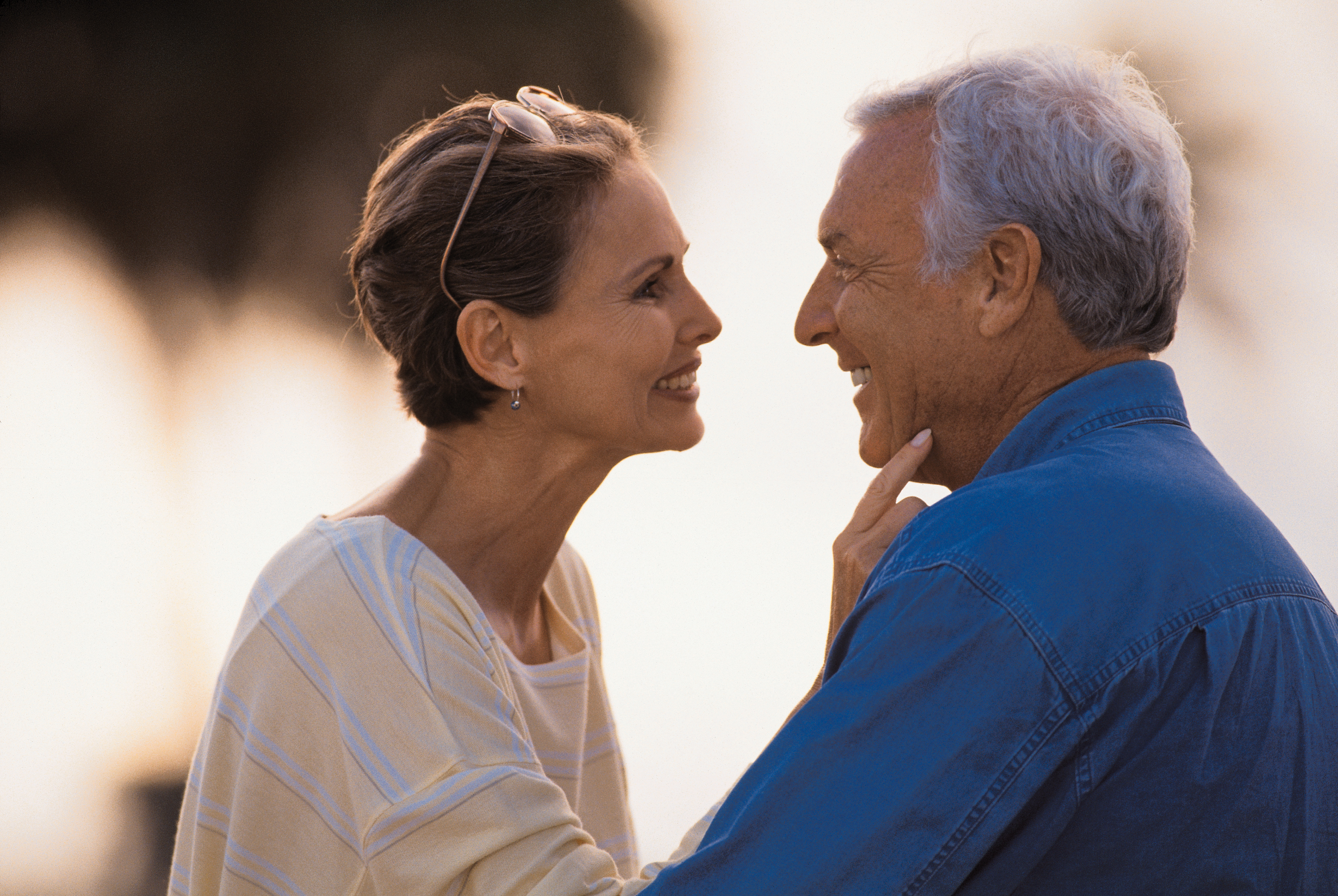woman looking deeply in her partners eyes